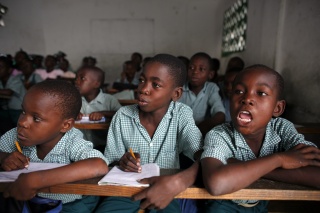 children in class, learning