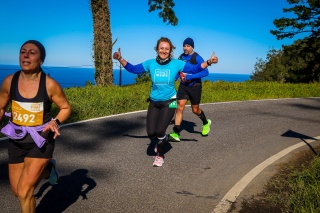 Silvia Duarte running a Marathon to raise money for Mary's Meals. 