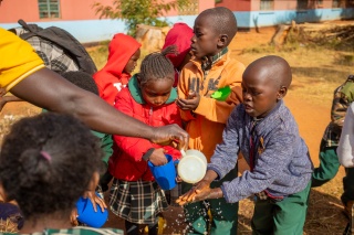 Handwashing Kapara Primary School Zambia 10th Anniversary