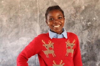 Anna Chilembu Christmas jumper